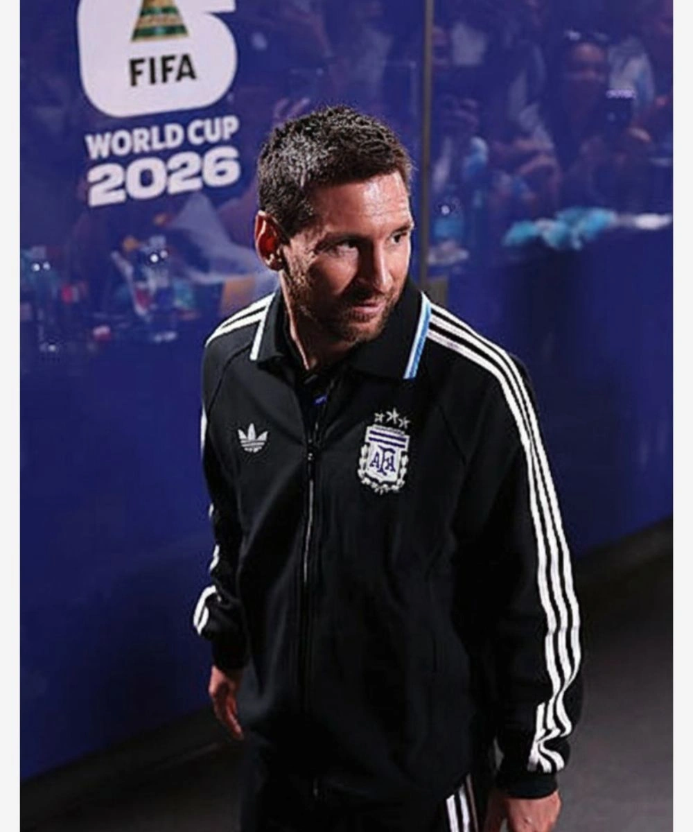 Adidas 2026 Argentina FIFA World Cup Away Anthem Jacket Black