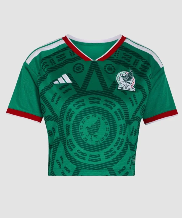 Adidas Mexico 2026 Women's Home Cropped Jersey Green