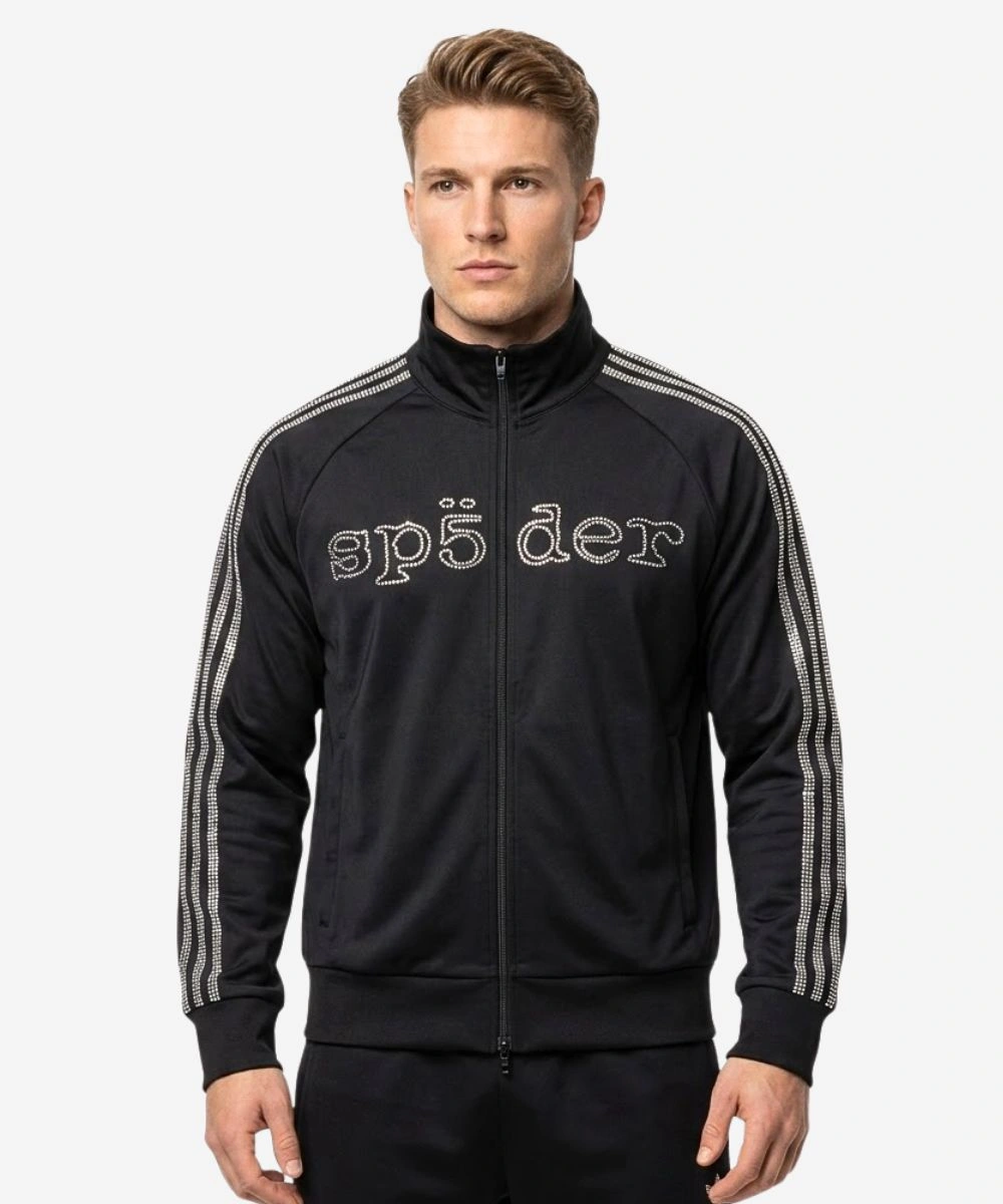 Adidas SP5DER 2026 Rhinestone Black Track Jacket For Men's