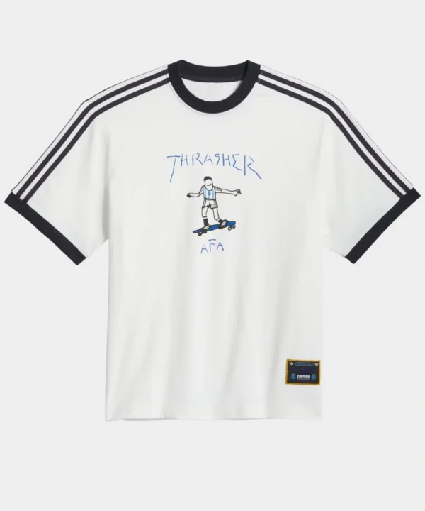 Adidas Thrasher Argentina Gonz Ringer T-Shirt