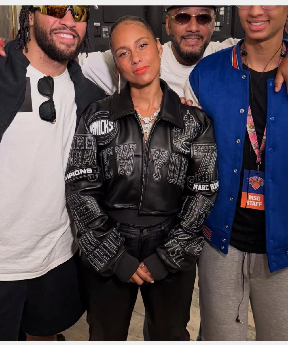 Alicia Keys New York Knicks Victory Parade Jacket