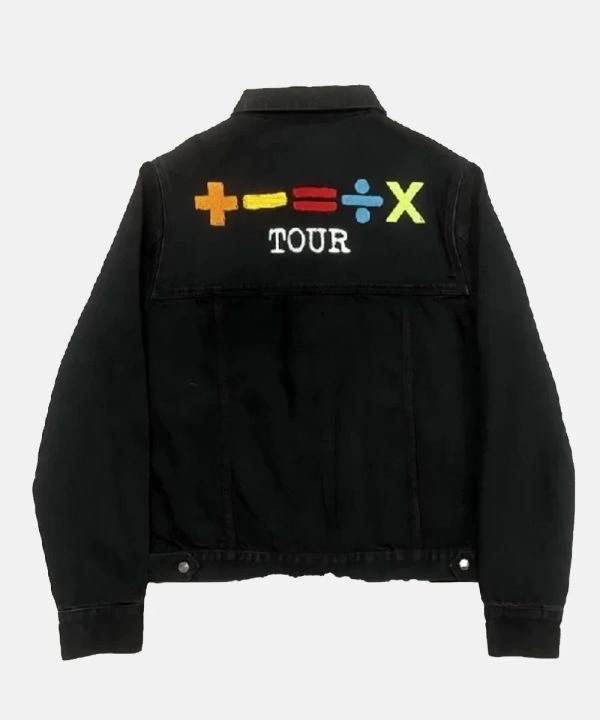 American Singer Ed Sheeran Tour Black Denim Jacket