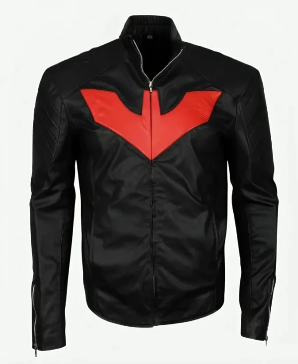 Batman Beyond Terry McGinnis (Will Friedle) Athletic Vintage Black Leather Jacket
