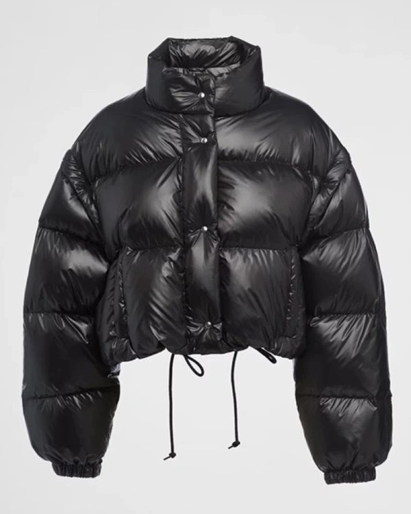 Brittany Mahomes American Soccer Player Black Puffer Jacket