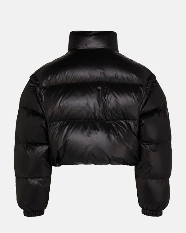 Brittany Mahomes Black Puffer Jacket
