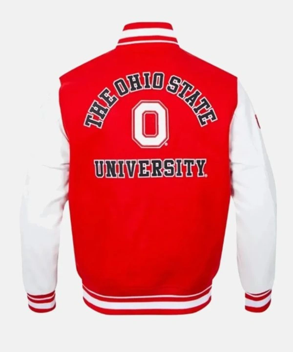 Bryce Harper Ohio State University Red And White Varsity Jacket