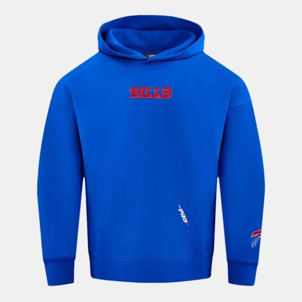 Buffalo Bills Pro Standard Wingspan Drop Shoulder Royal Blue Pullover Hoodie For Unisex