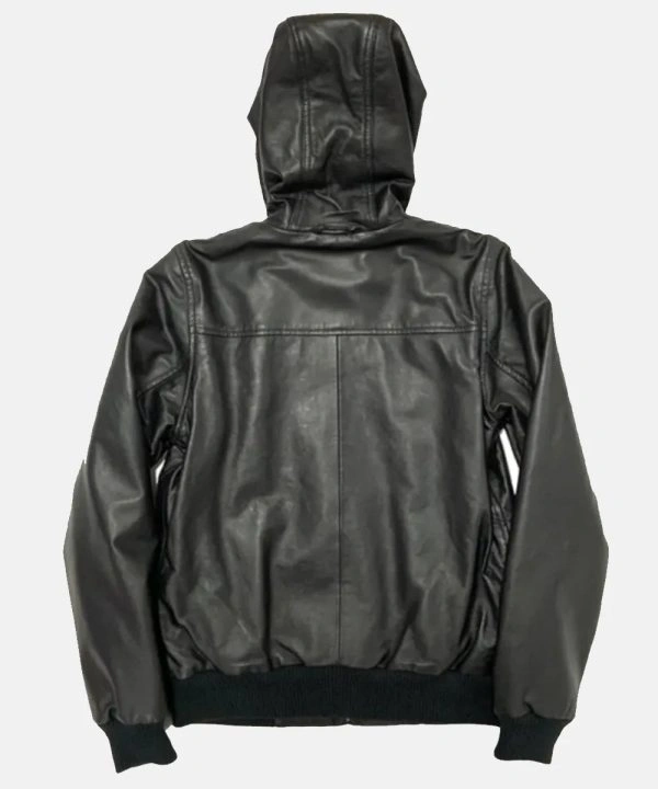 Carhartt Active Hooded Leather Jacket Black