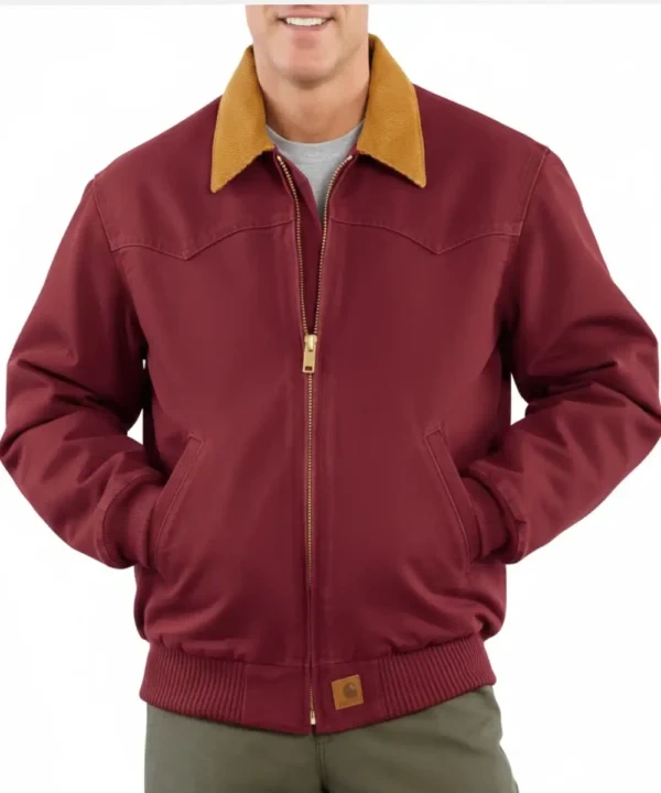 Carhartt Sandstone Duck Santa Fe Jacket Red