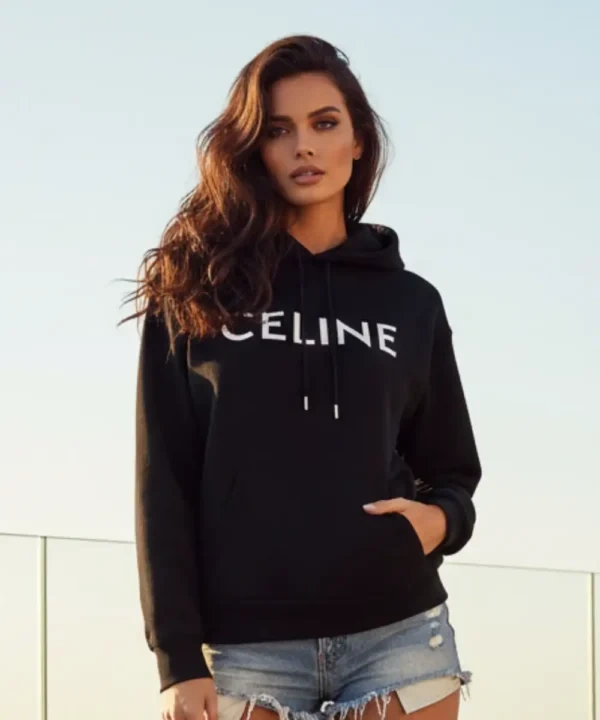 Celine Black Hoodie