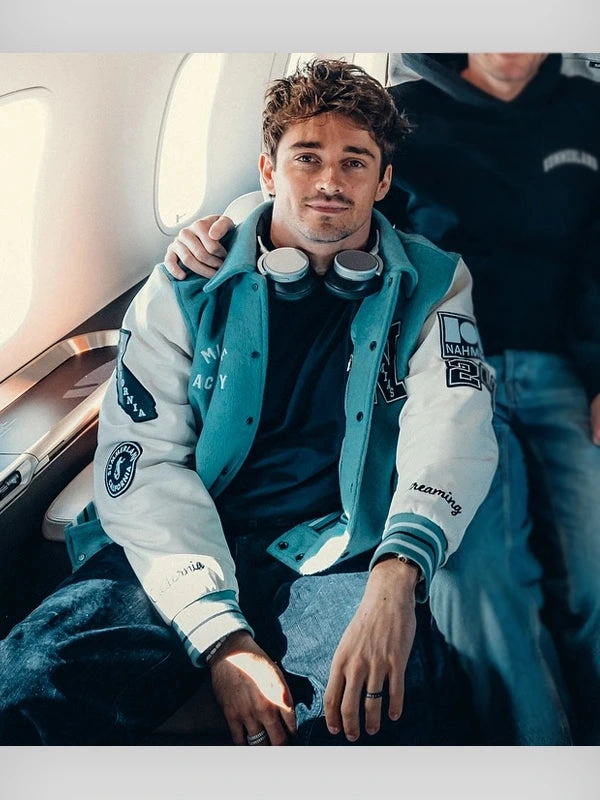 Charles Leclerc Mermaid Miracle Academy Varsity Jacket