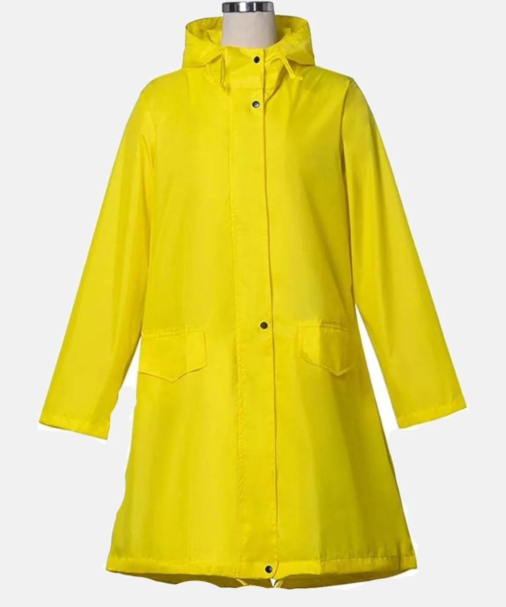 Coraline Jones Cosplay Costume Rain Coat Jacket Yellow