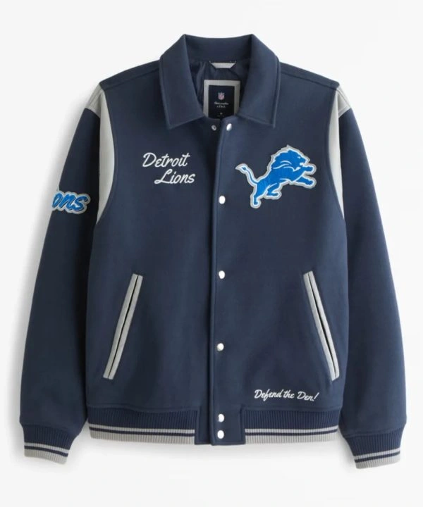 Detroit Lions Varsity Bomber Jacket
