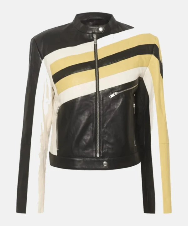 Dixie D’Amelio Racing Leather Jacket at Santa Monica For Sale