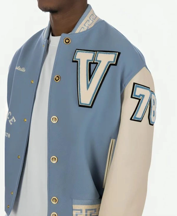Donatella Versace Letterman Jacket