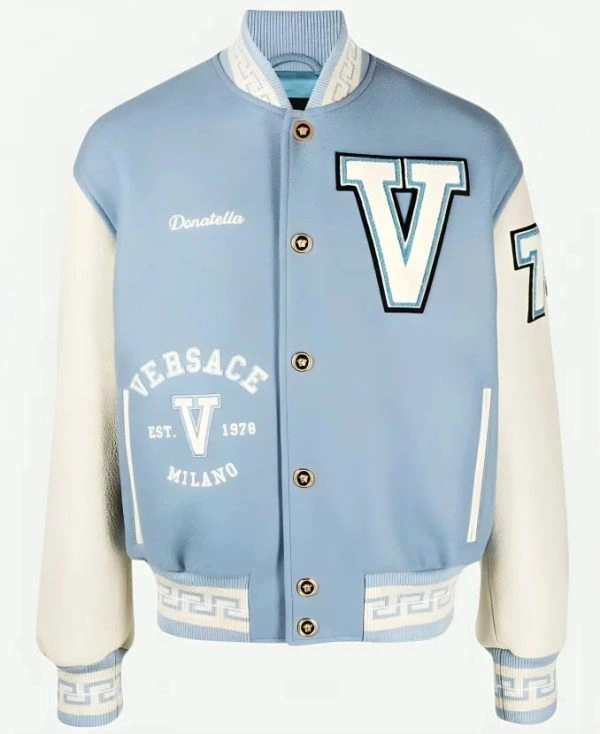 Donatella Versace Letterman Varsity Jacket