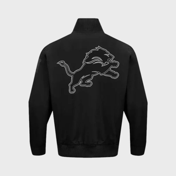 Eminem Detroit Lions EST 1934 Paint The City Twill Black Bomber Jacket