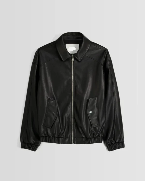 Faux Leather Dad Fit Jacket