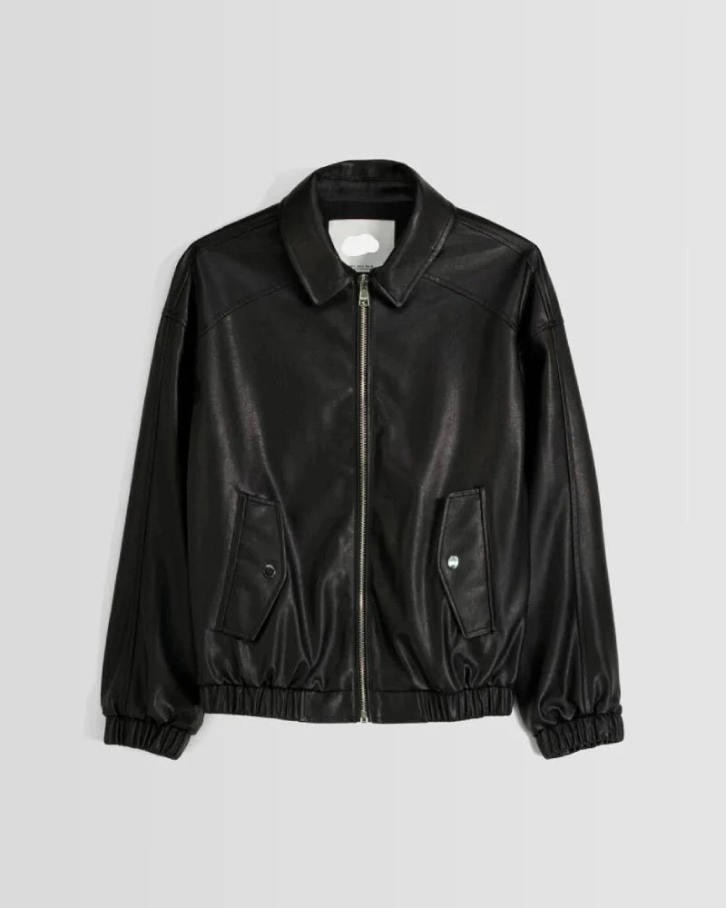 Faux Leather Dad Fit Jacket