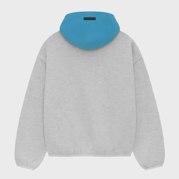 Fear Of God Essentials Sky Hood Grey Pullover Hoodie