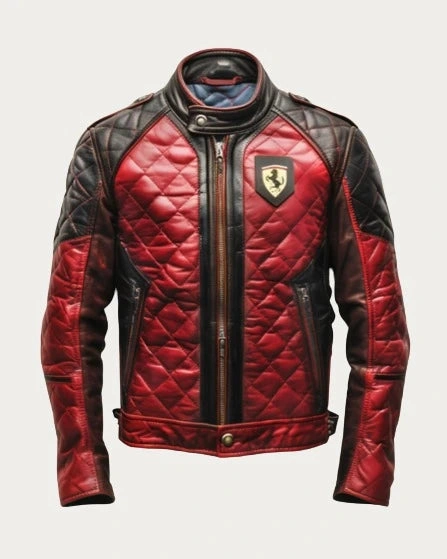 Ferrari F1 Racing Leather Jacket