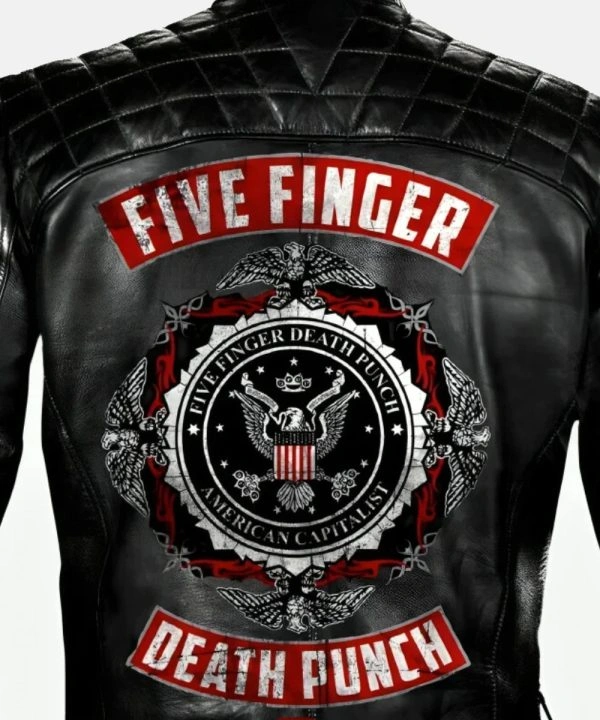Five Finger Death Punch Premium Leather Biker Jacket