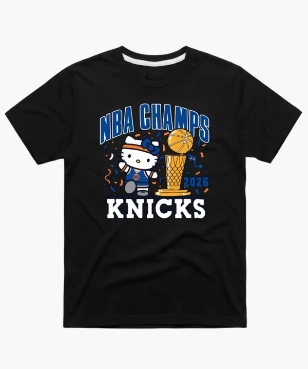 Hello Kitty New York Knicks T-Shirt Black