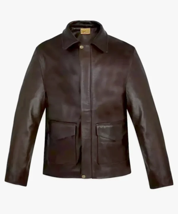 Indiana Jones Brown Leather Bomber Jacket