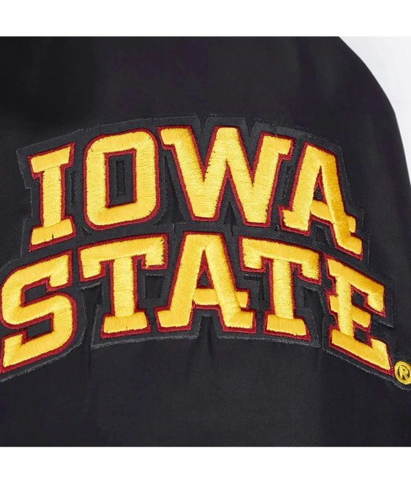 Iowa State Old English Black Bomber Jacket