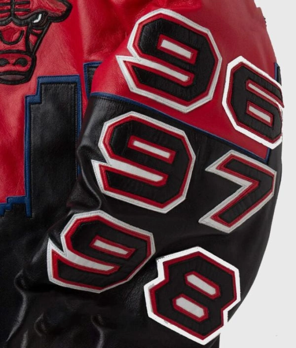 Jeff Bulls Three Peat Leather Jacket