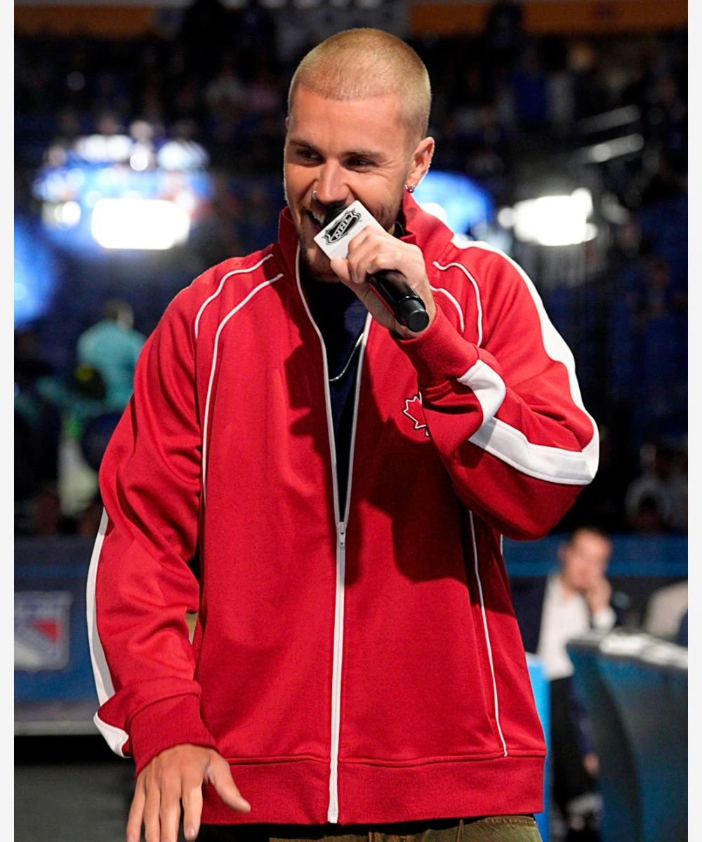 Justin Bieber NHL Maple Leaf No Boundaries Jacket