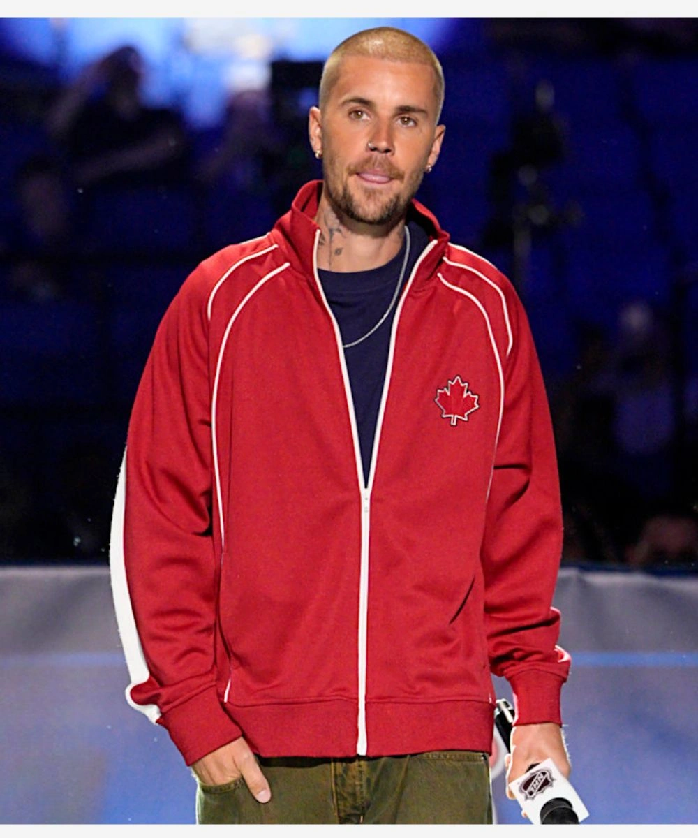 Justin Bieber NHL Maple Leafs No Boundaries Track Jacket