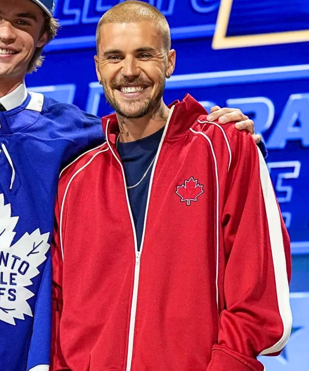 Justin Bieber NHL No Boundaries Maple Leafs Jacket