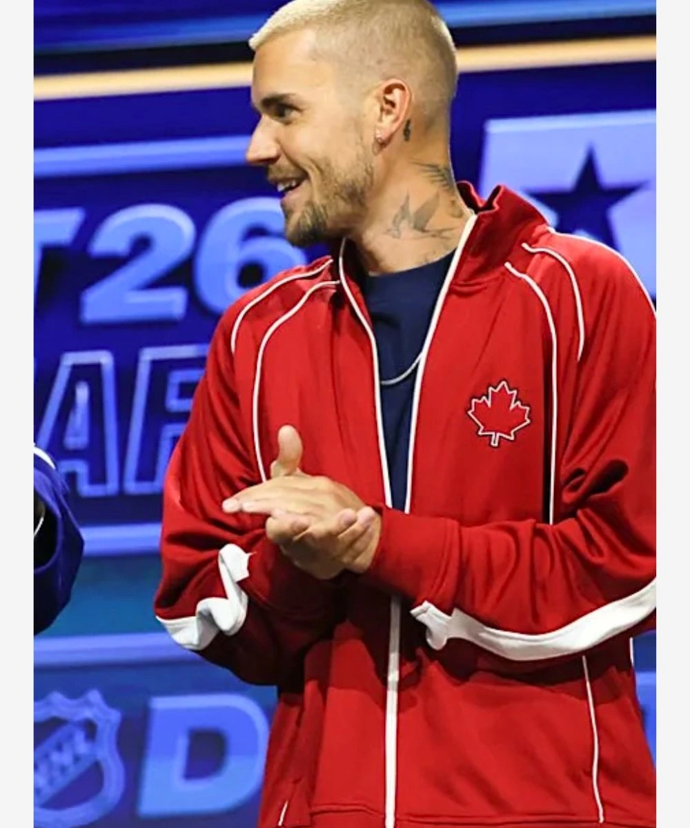 Justin Bieber NHL No Boundaries Maple Leafs Track Jacket