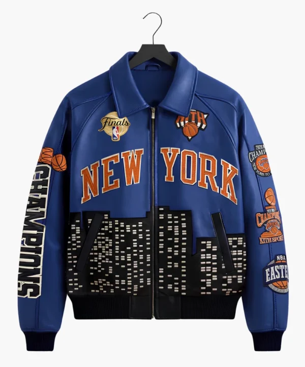 Kith New York Knicks 2026 Champions Leather Jacket