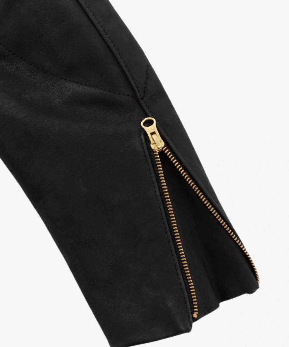Lakers Vanson Raffia Lebron James Aime Leon Career 40k Cafe Racer Black Leather Jacket