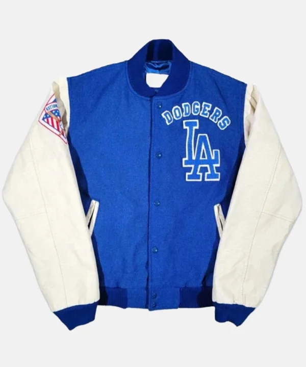Los Angeles Dodgers Vintage MLB Baseball 80s Chalk Line Varsity Bomber Jacket