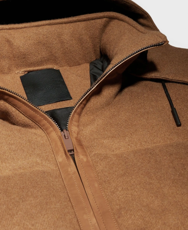Lucas Bravo Emily in Paris S04 Gabriel Puffer Jacket Brown