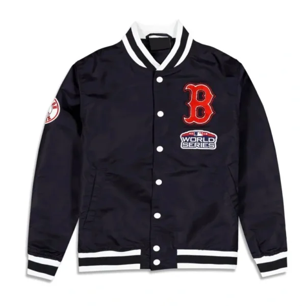 MLB Black Boston Red Sox World Series Logo Select Full-Snap Jacket