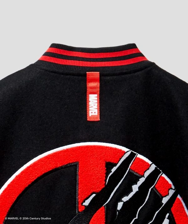 Marvel Deadpool Wolverine Jacket Red & Black
