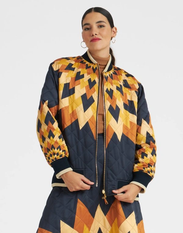 Melia Kreiling Emily in Paris Season 04 Sofia Sideris Quilted Jacket