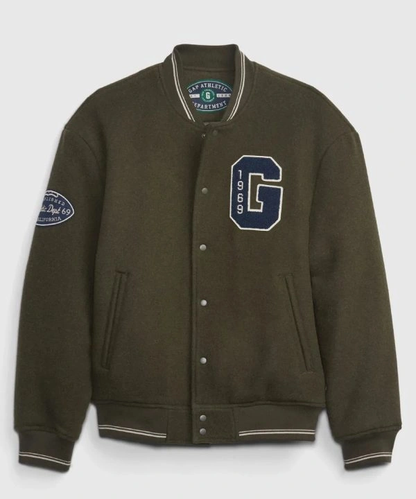 Men's 1969 Gap Green Varsity Bomber Jacket