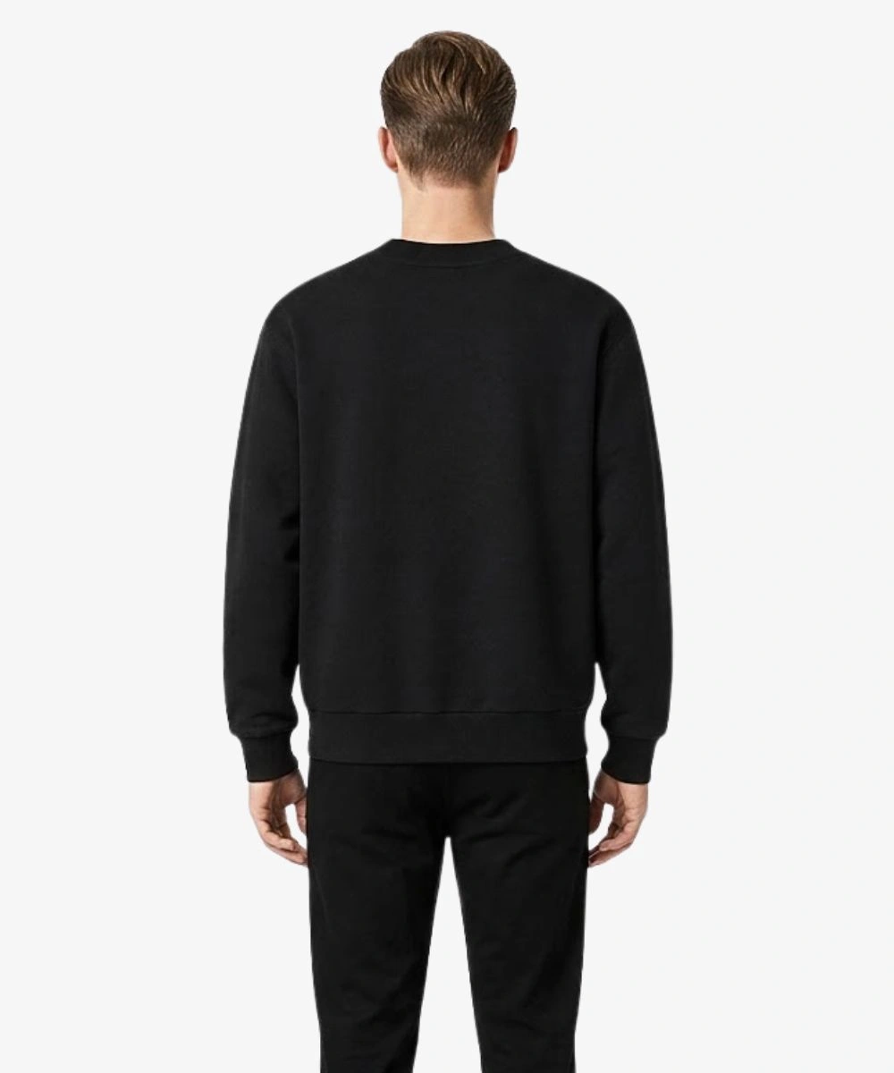 Men's 2026 Louis Vuitton Reflective Signature Sweatshirt Black