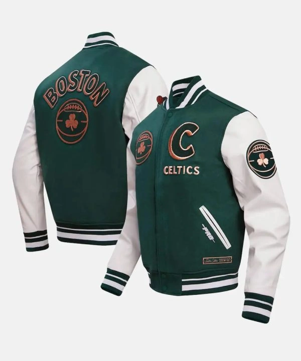 Men's Boston Celtics Pro Standard Kelly Green 2023/24 City Edition Varsity Jacket