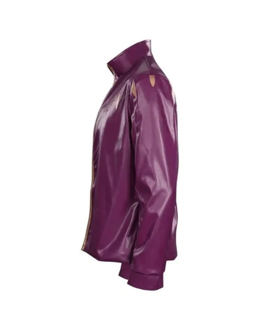 Men's Halloween Purple Leather Jacket