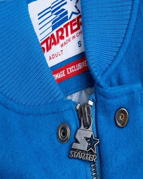 NFL Starter Barry Sanders GOAT Blue Jacket