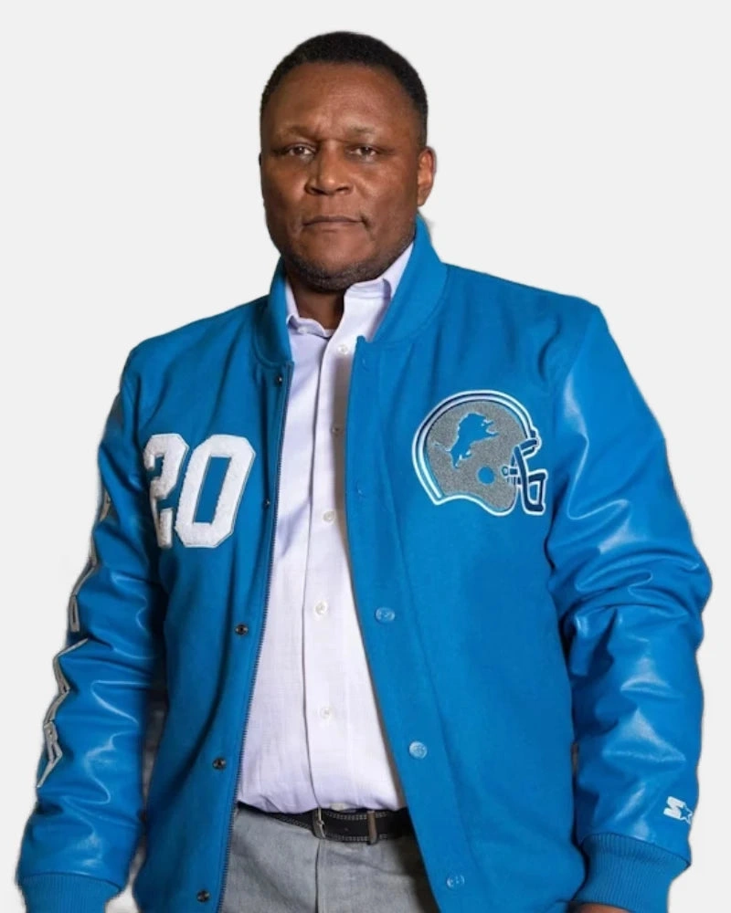 NFL Starter Barry Sanders GOAT Limited-Edition Blue Jacket