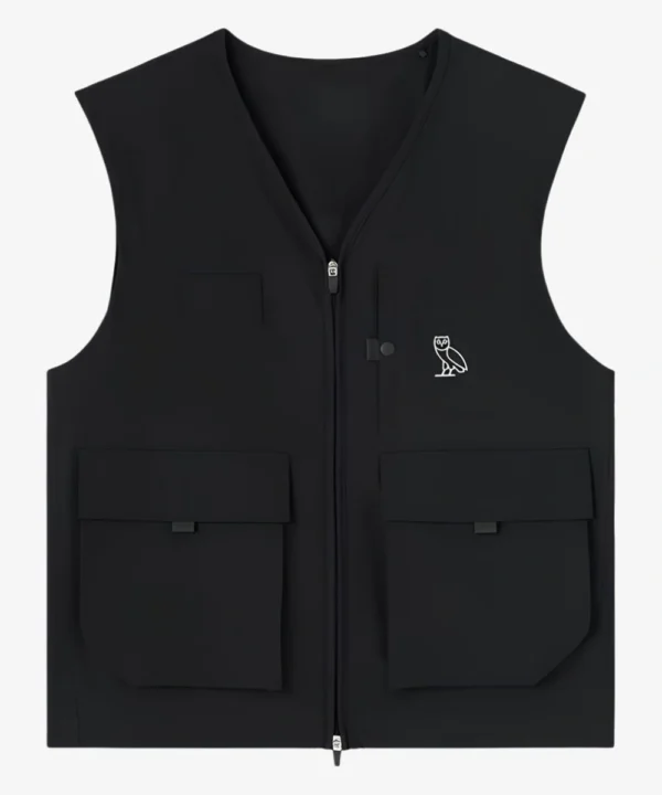 OVO Golf Stretch Nylon Vest Black