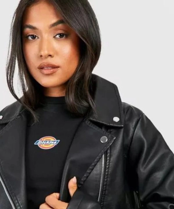 Petite Black Leather Jacket