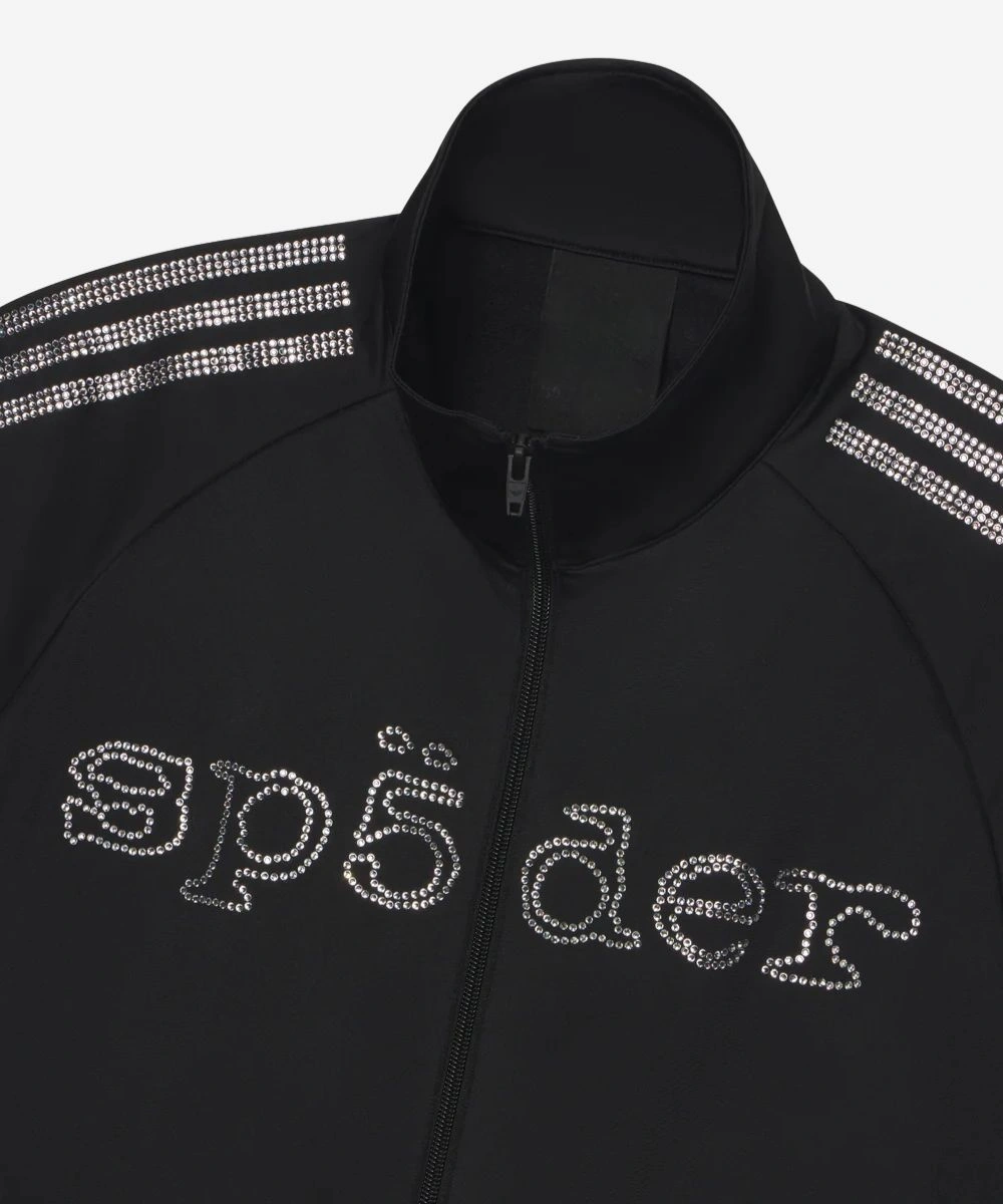 SP5DER Rhinestone Black Track Jacket